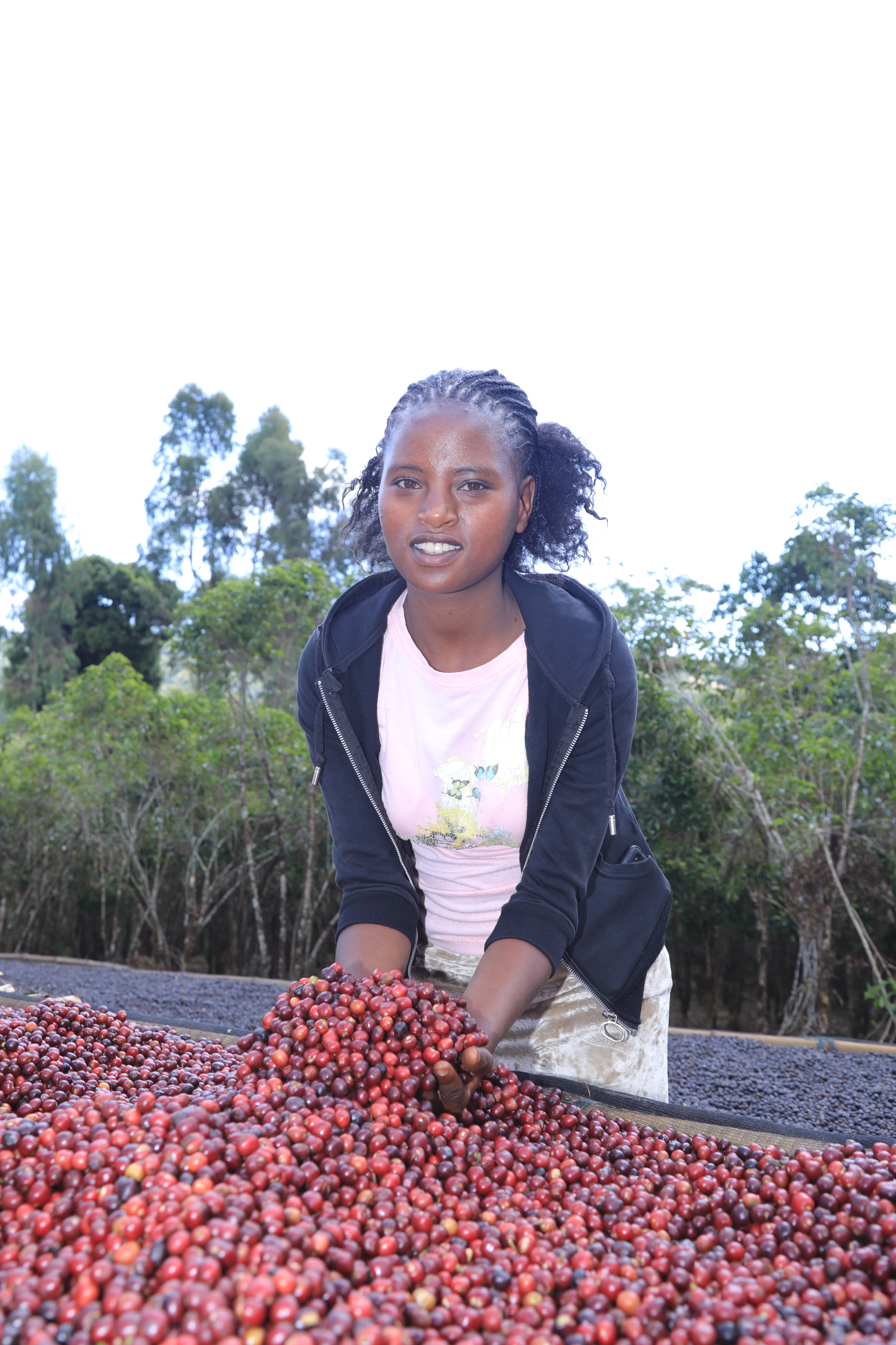 Woman coffee farmer portrait